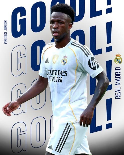 Vinícius Júnior em campo pelo Real Madrid